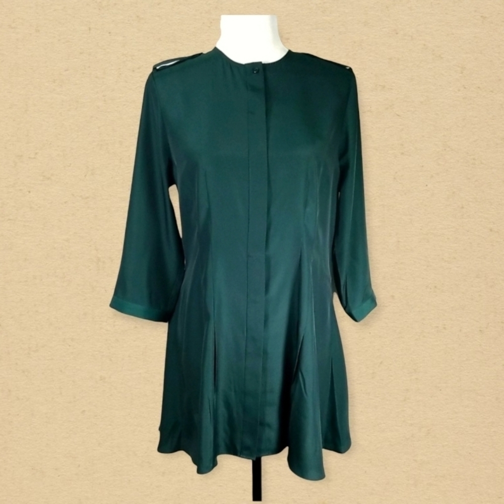 Katherine Barclay Hidden Button Down Mini Dress